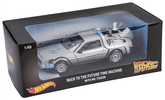 Christopher Lloyd Autographed Hot Wheels DeLorean Diecast "Back to The Future Time Machine" Replica Model (JSA) 